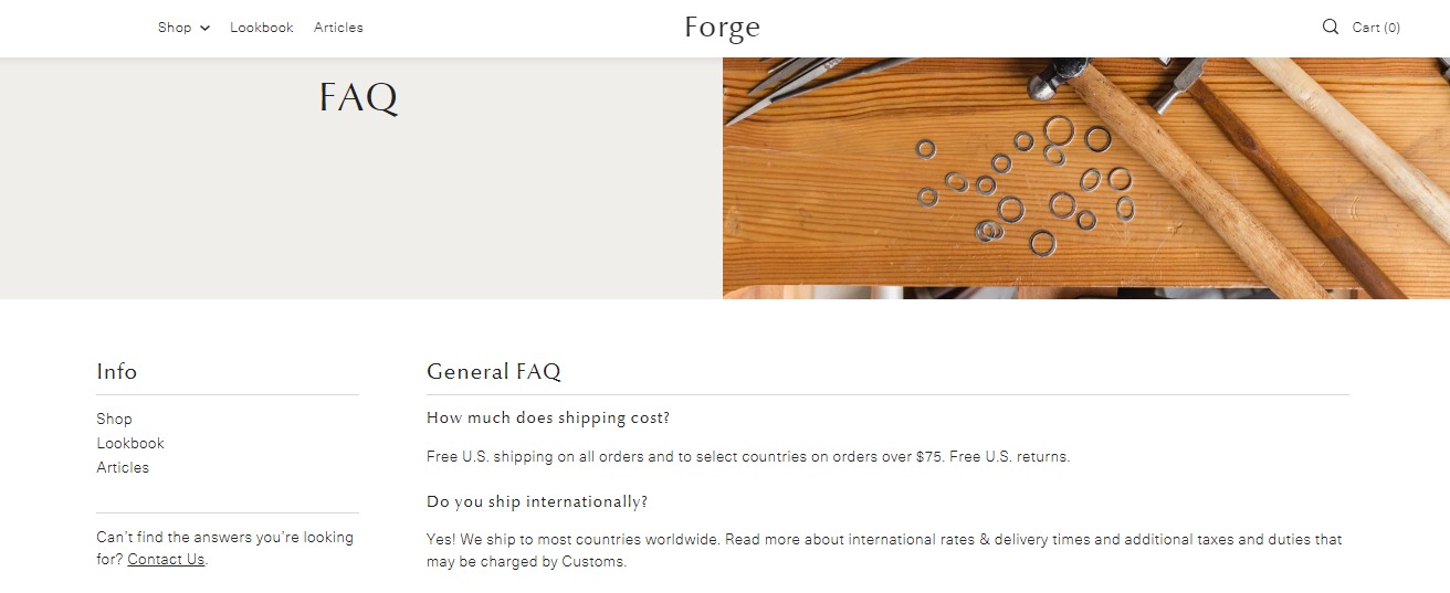 Forge Shopify Theme
